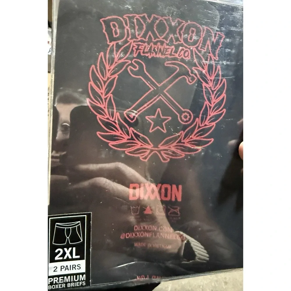 Dixxon Flannel‎ Co. Men's Size 2XL Boxer Brief 2 Pack Green Black And Red